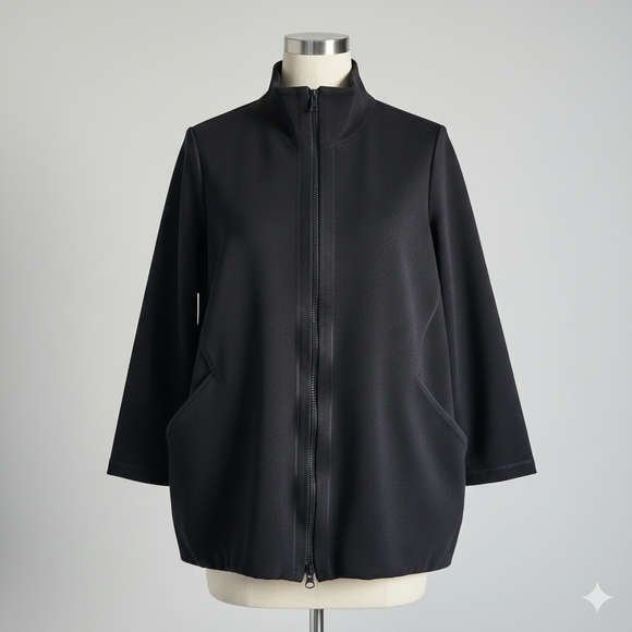 Eileen Fisher Jackets & Blazers - Eileen Fisher Black Utility Jacket